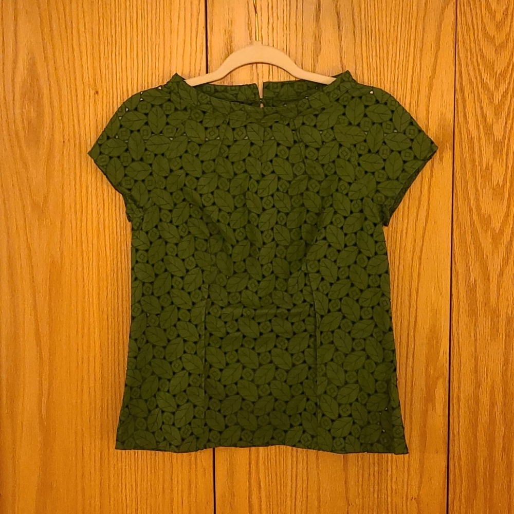 Beautiful Green Leaf Blouse